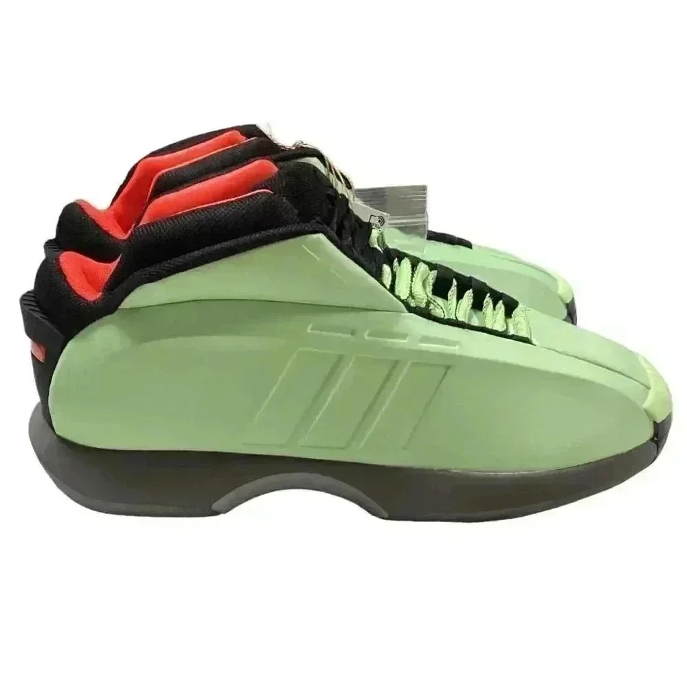 Adidas Crazy 1 Mens 10.5 Green Silver Black Orange Basketball Shoes Kobe Retro